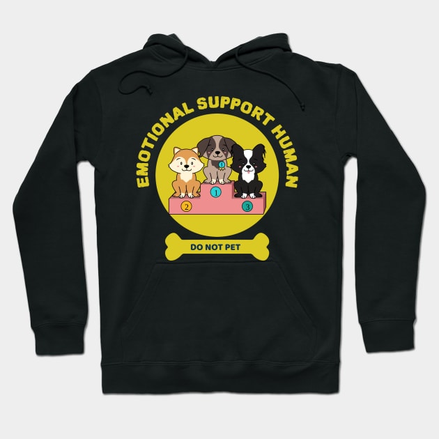 Emotional Support Human - Do not pet. Hoodie by ZenCloak